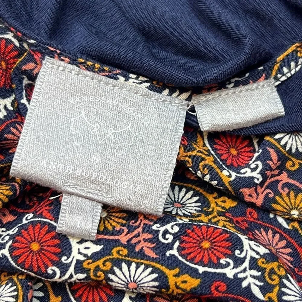 Anthropologie Vanessa Virginia Printed Sleeveless Blouse Women’s Large - Picture 7 of 12